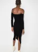 KHAITE Matilda scalloped off-shoulder dress