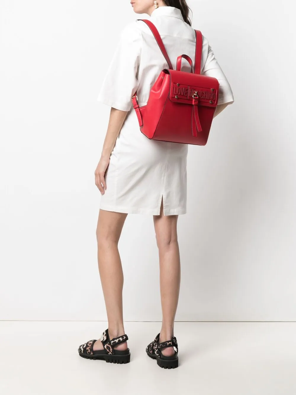 фото Love moschino рюкзак с нашивкой-логотипом