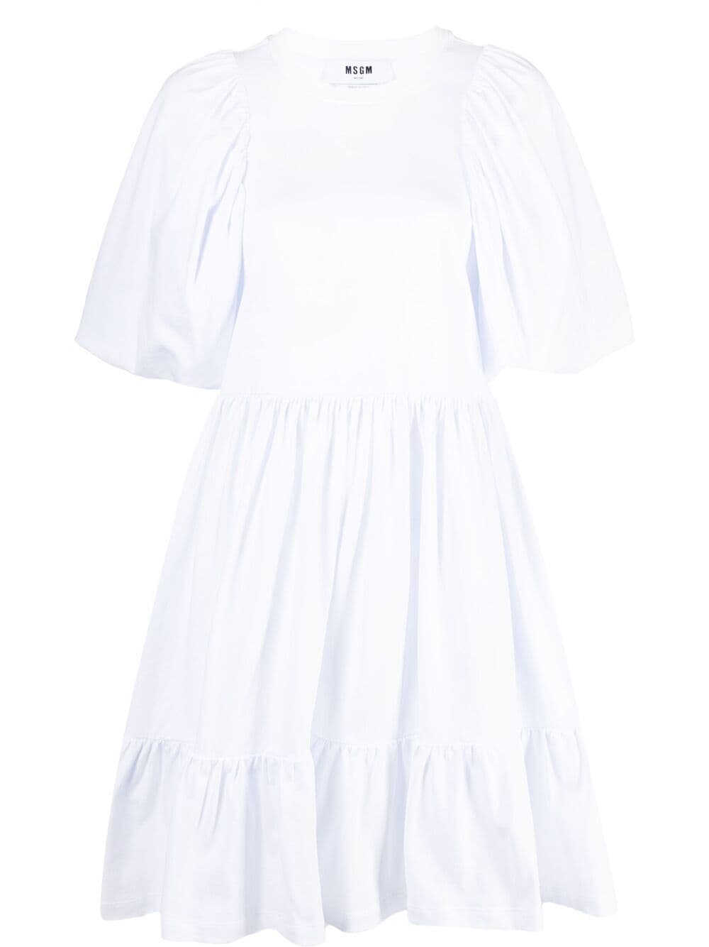 MSGM puff-sleeve Mini Dress - Farfetch