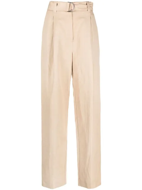 MSGM pantalones rectos con cinturón