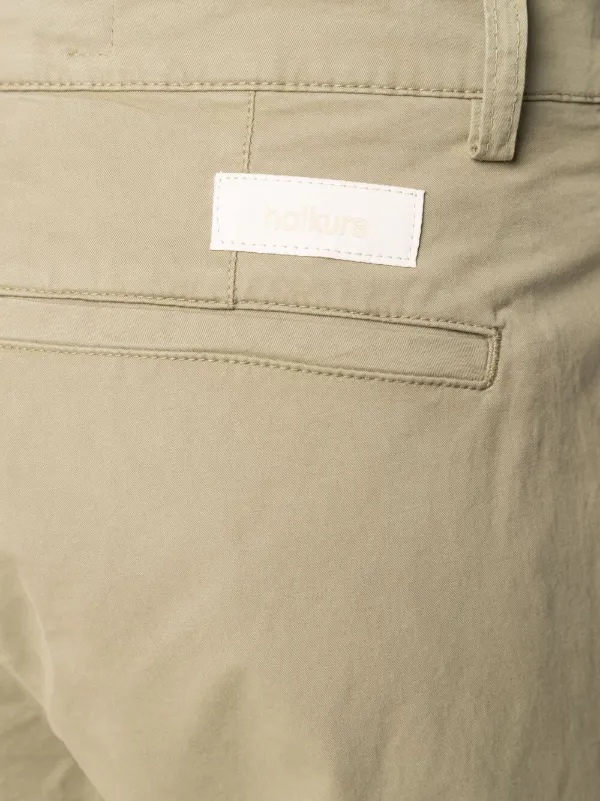 Shop Haikure drop-crotch cropped chinos 