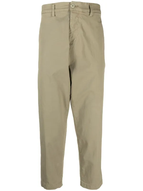 Haikure drop-crotch Cropped Chinos 
