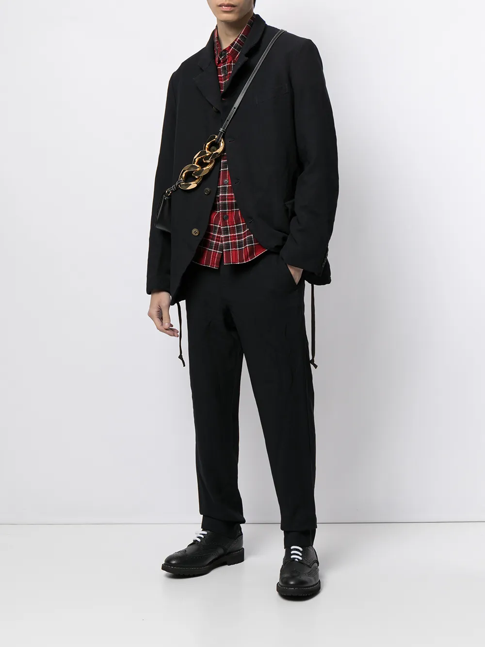фото Comme des garçons homme deux узкие брюки строгого кроя