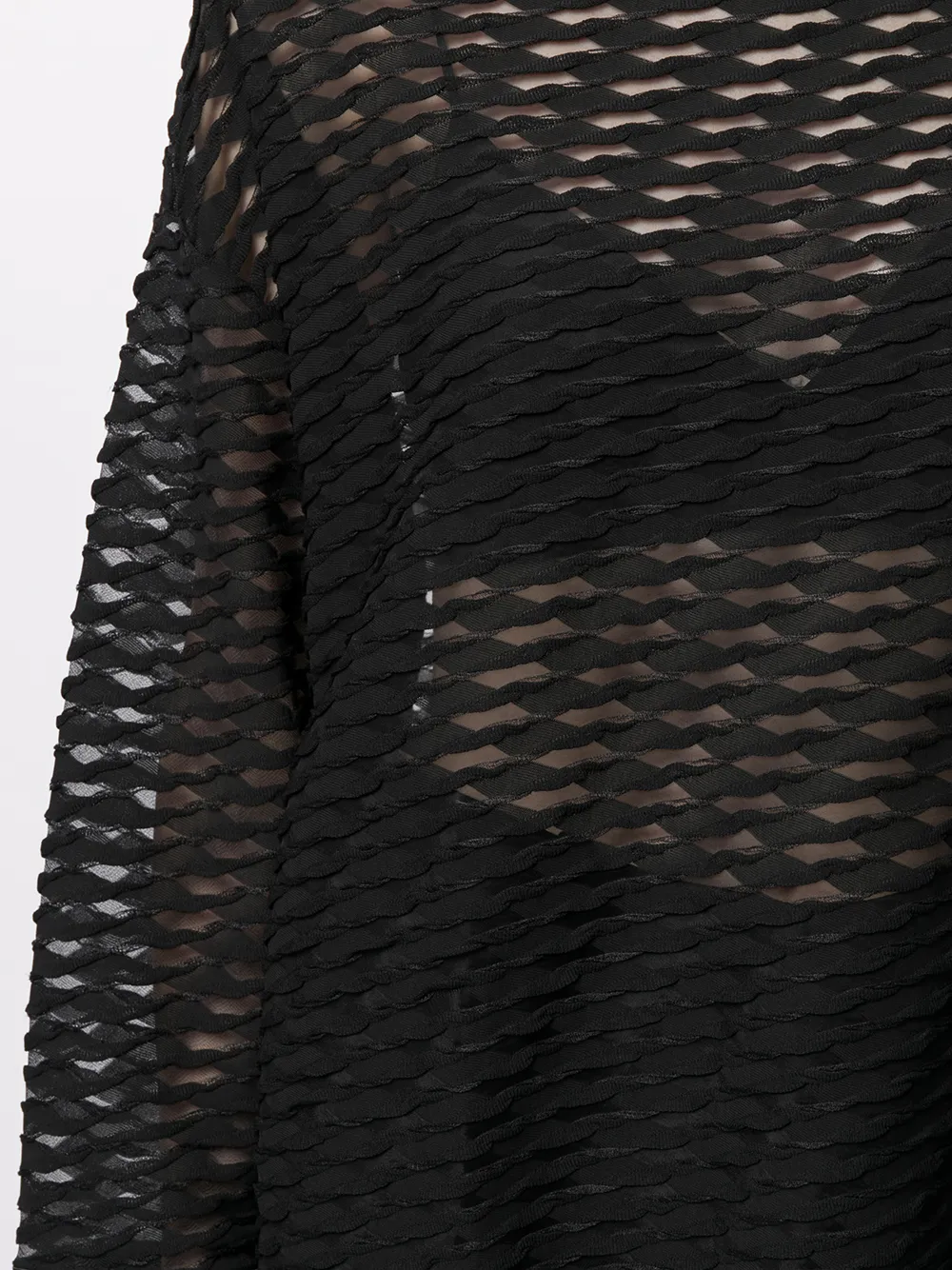 фото Emporio armani полупрозрачный топ с длинными рукавами