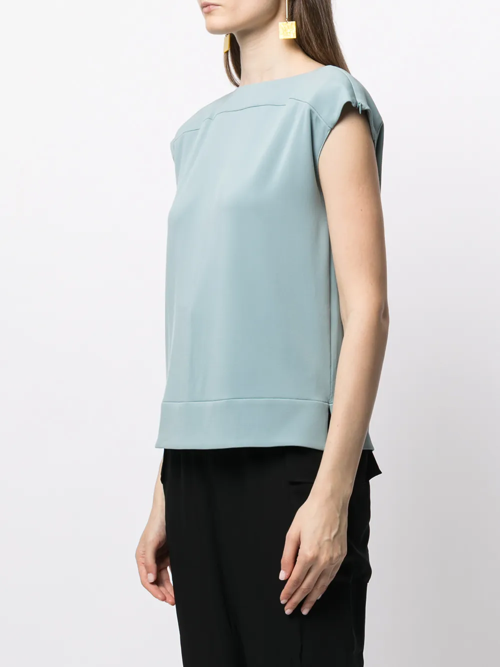 фото Emporio armani топ без рукавов с широким вырезом