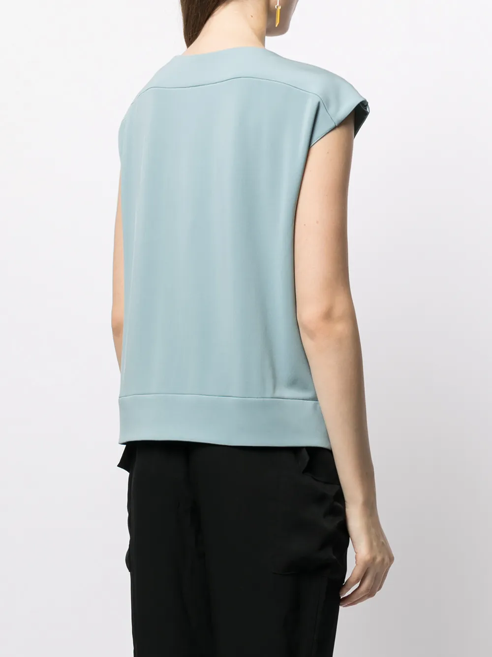 фото Emporio armani топ без рукавов с широким вырезом