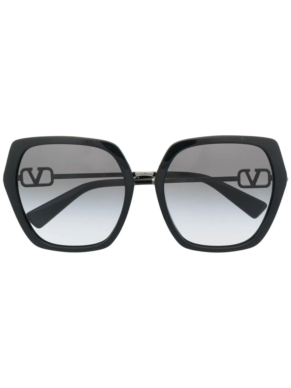 фото Valentino eyewear солнцезащитные очки в массивной оправе с логотипом vlogo