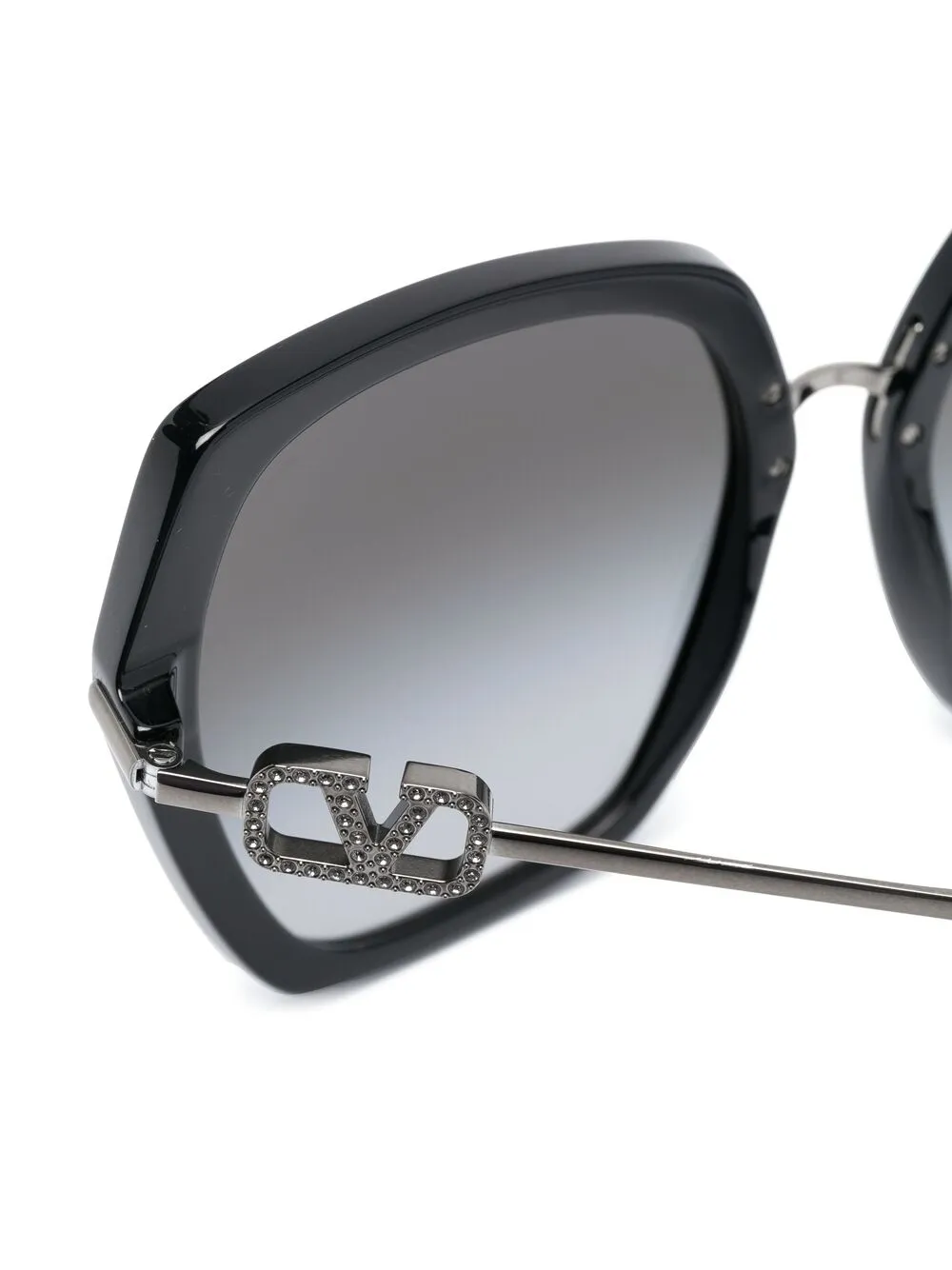 фото Valentino eyewear солнцезащитные очки в массивной оправе с логотипом vlogo