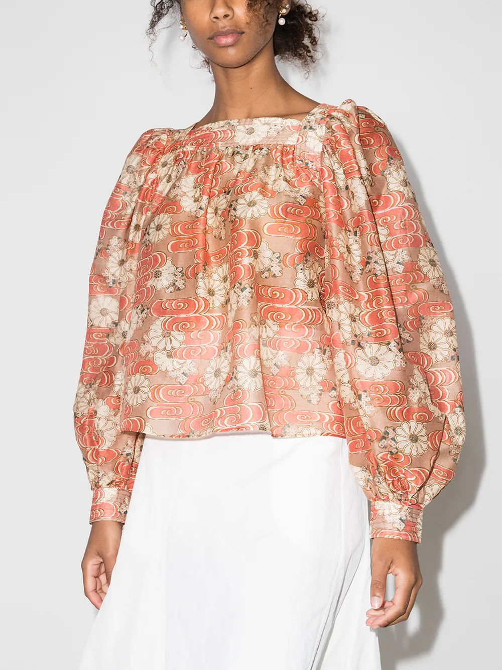 Immagine 2 di Ulla Johnson Blusa Doris a fiori