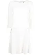 Image 1 of Paule Ka satin-crepe flared dress