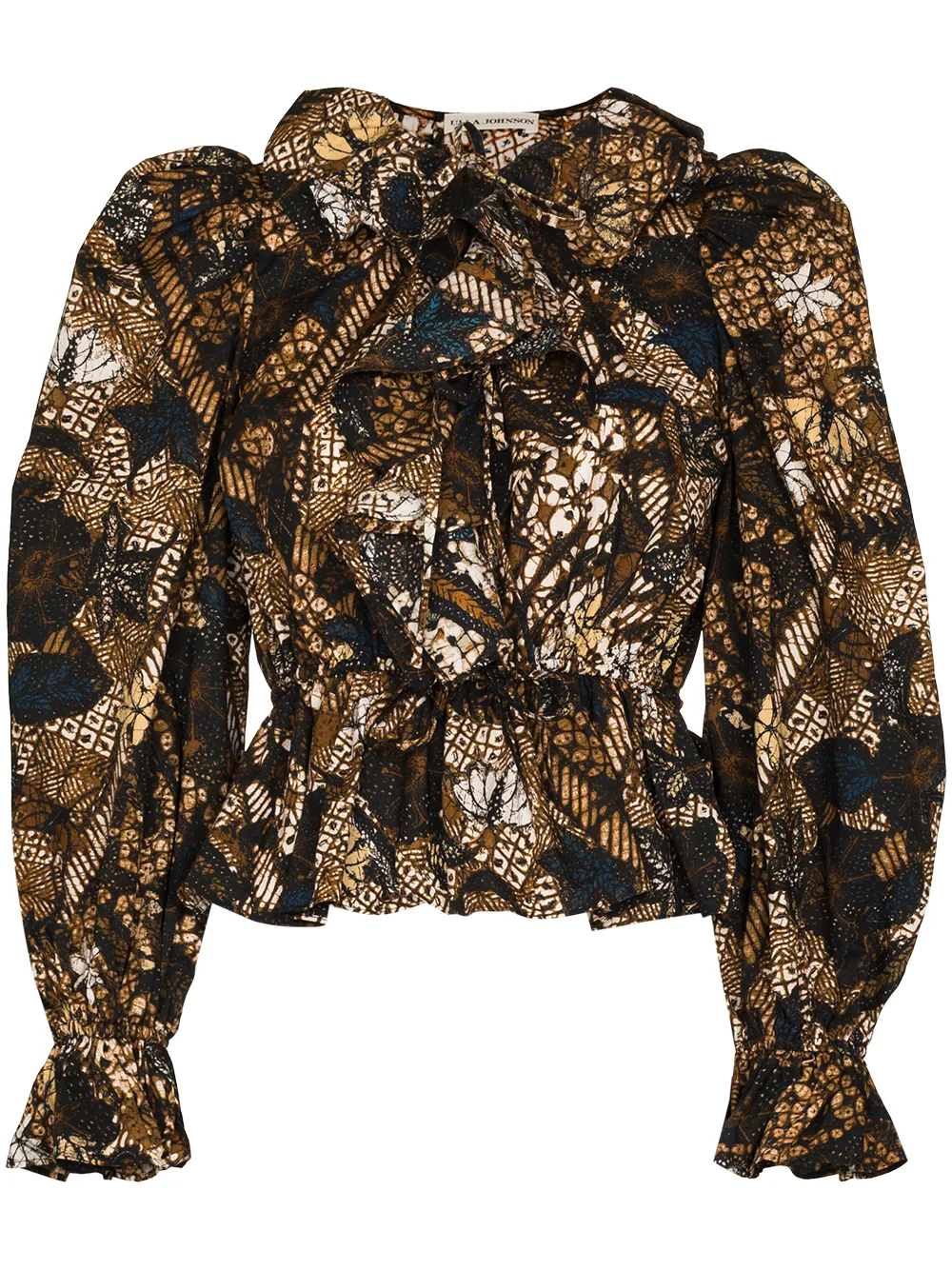 Image 1 of Ulla Johnson Kalila ruffled floral blouse