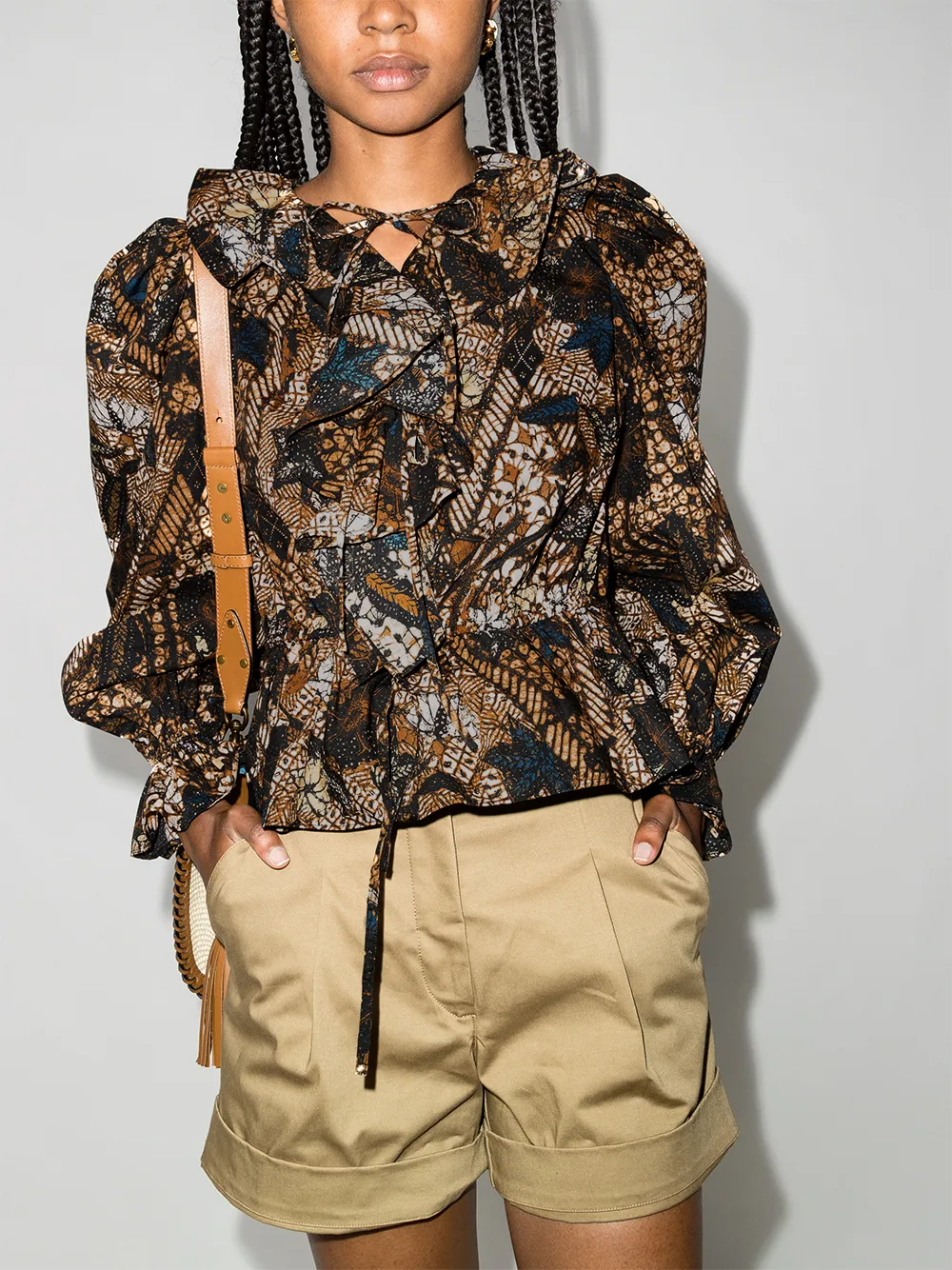 Image 2 of Ulla Johnson Kalila ruffled floral blouse