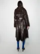 Dodo Bar Or Trench coat de couro entrelaçado