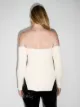 KHAITE Maria off-shoulder ribbed top