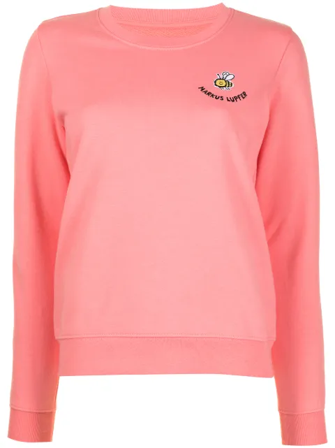 Markus Lupfer Leonie embroidered bee sweatshirt
