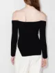 KHAITE Maria off-shoulder ribbed top