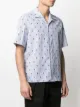 Neil Barrett Thunderbolt striped bowling shirt