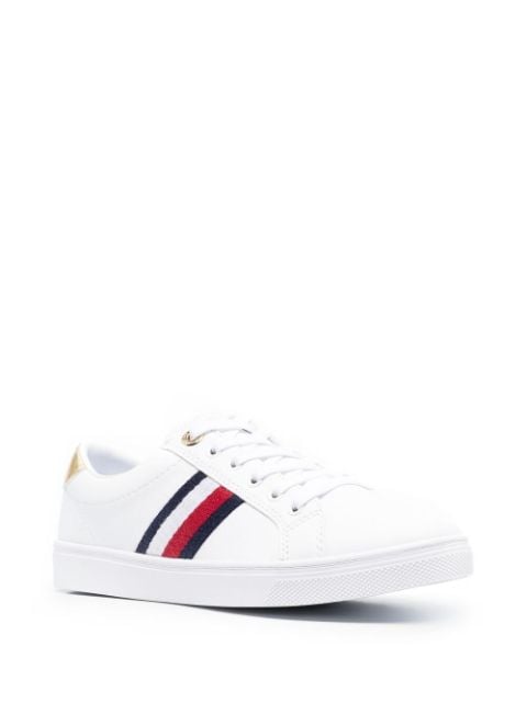 Shop Tommy Hilfiger signature-tape low-top sneakers with Express ...