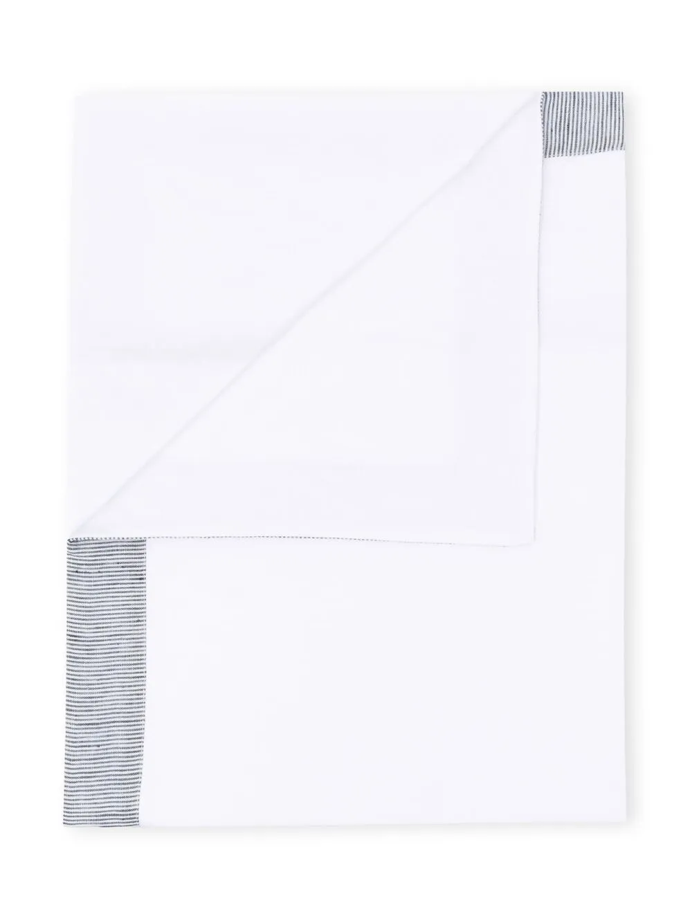 Il Gufo Striped-trim Blanket In White