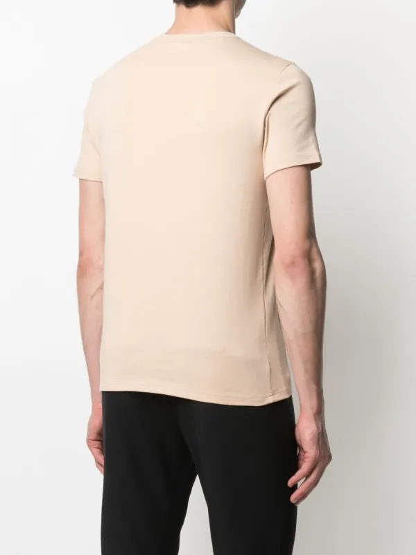 Tシャツ・カットソー TOM FORD Men T-shirt Beige JHL014JMC048S25 AW004 TOM FORD Logo Patch Crew Neck T-shirt | Neutrals | FARFETCH
