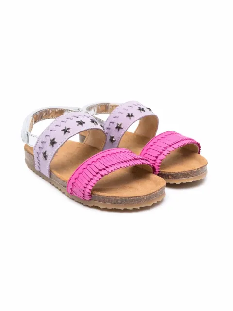 Pèpè two-tone buckled sandals