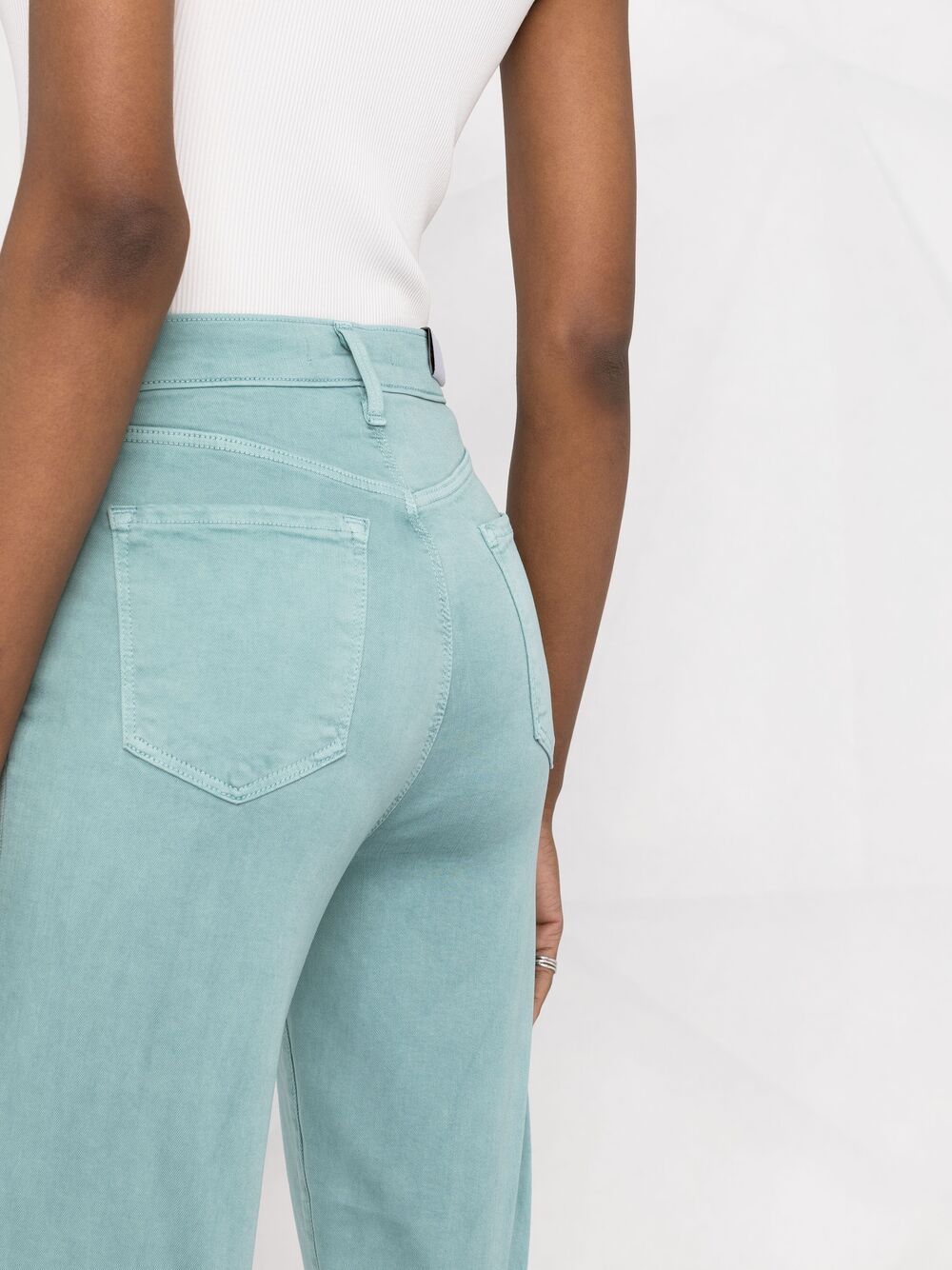 фото J brand укороченные джинсы с завышенной талией