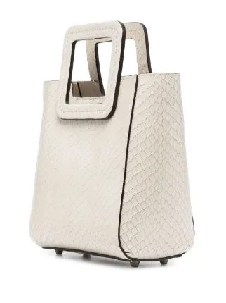 snakeskin-effect tote bag展示图