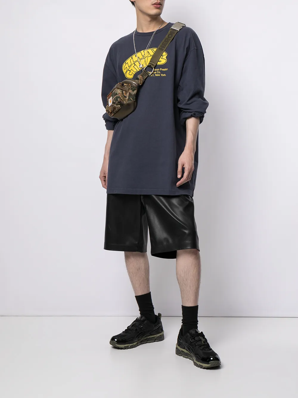 фото Heron preston футболка с длинными рукавами и логотипом
