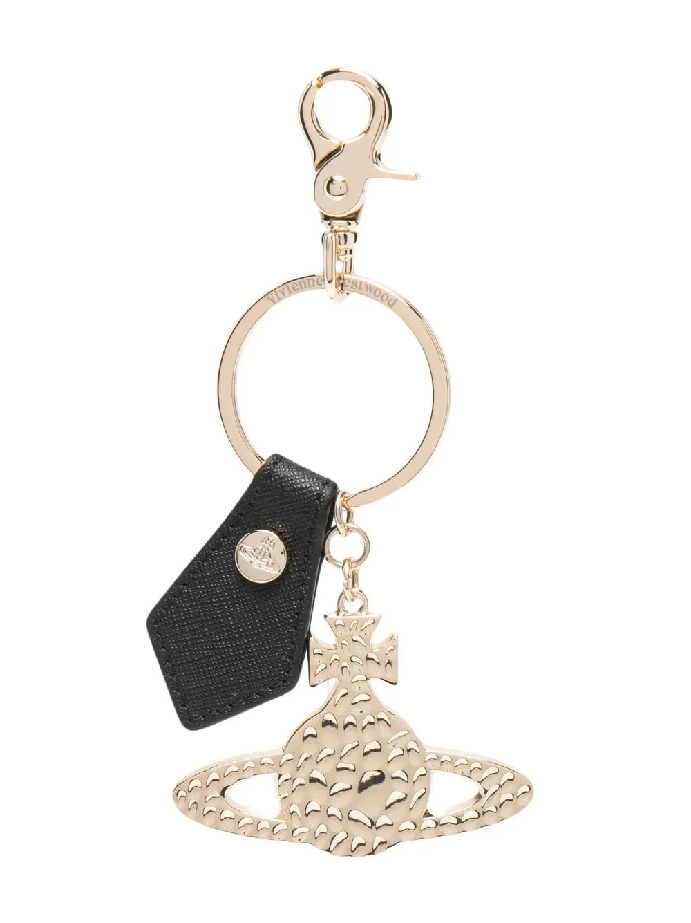 

Vivienne Westwood Debbie Hammered Orb keyring - Gold
