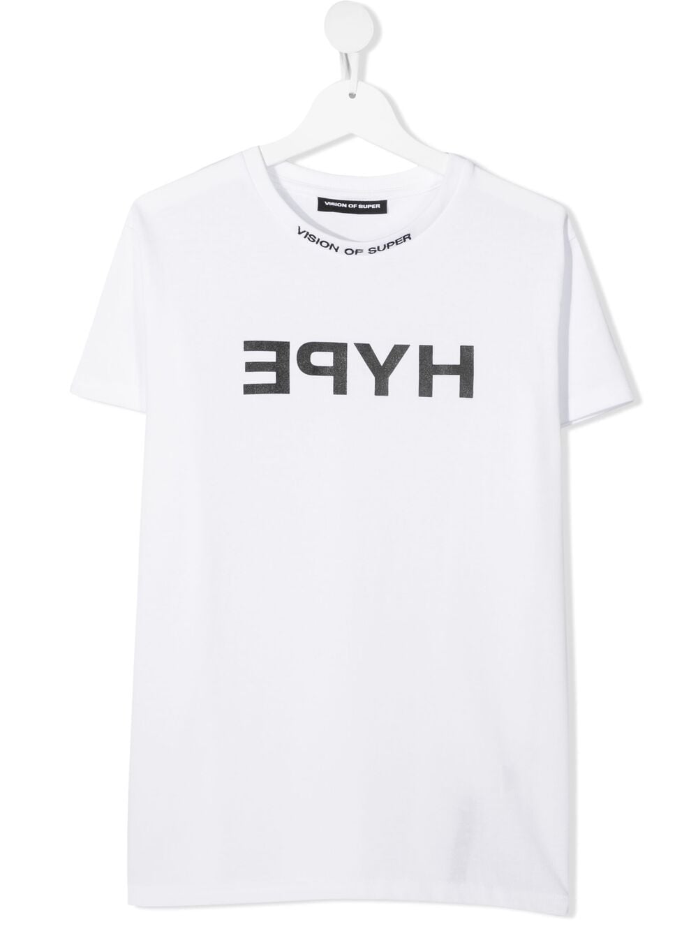 Vision Of Super Teen Logo-print Short-sleeved T-shirt In White