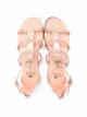 Elisabetta Franchi La Mia Bambina metallic strappy sandals