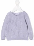 Siola cable-knit cotton jumper - Grey