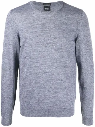 Boss Hugo Boss marl-knit wool jumper 