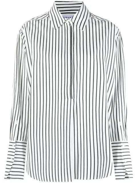 White shirt with thin black stripes Clearance