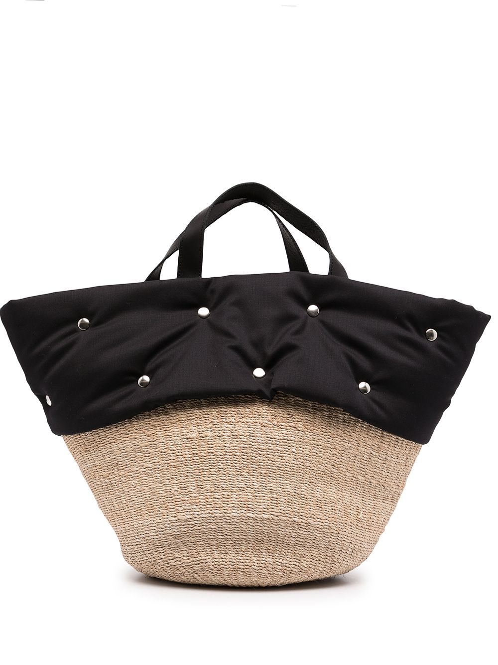 

Comme des Garçons TAO tote con paneles - Negro