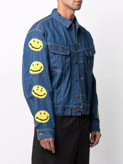 Kapital logo-patch Denim Jacket - Farfetch