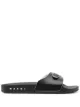 Image 1 of Marni logo-print buckle slides
