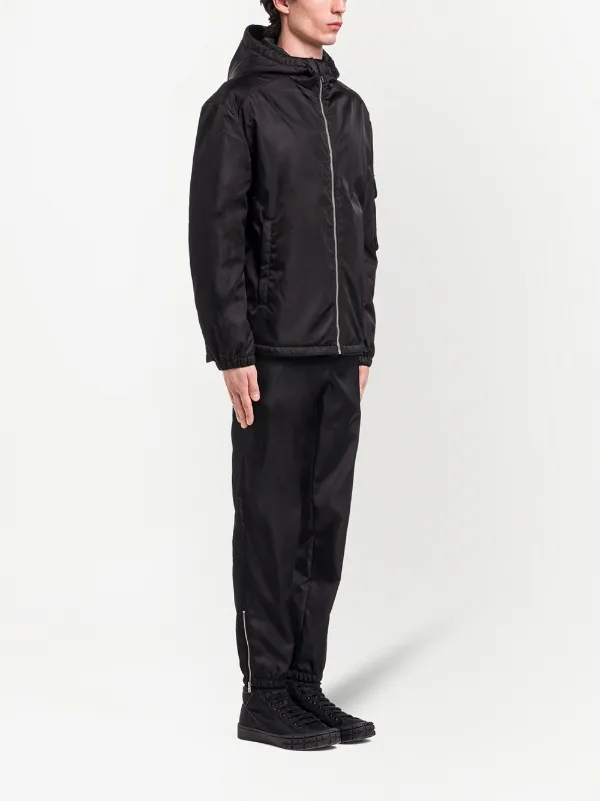 Black Re-nylon Blouson Jacket