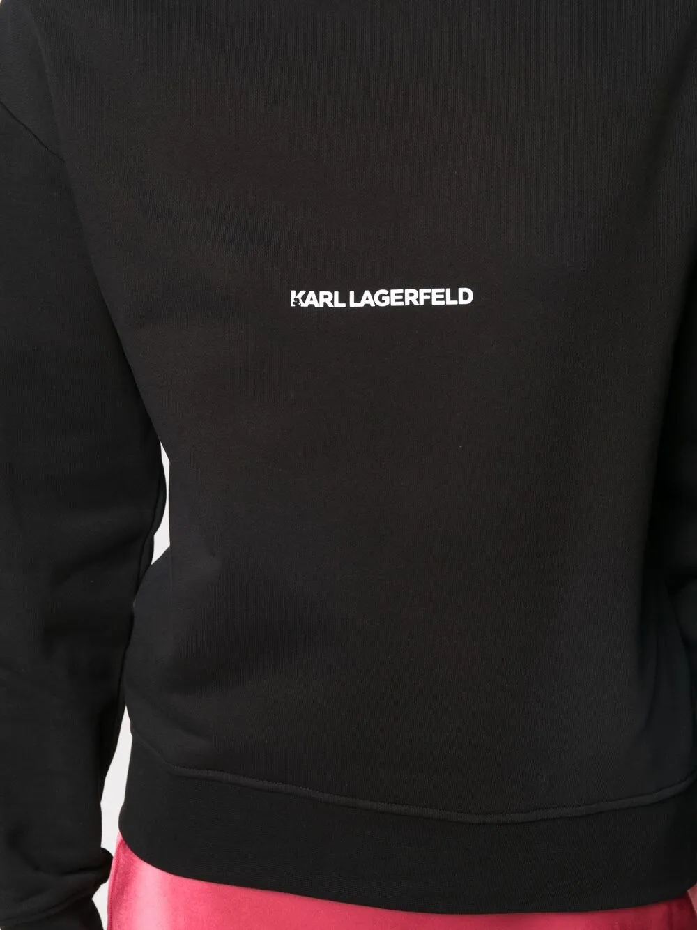 Karl Lagerfeld Sweater met logoprint Zwart