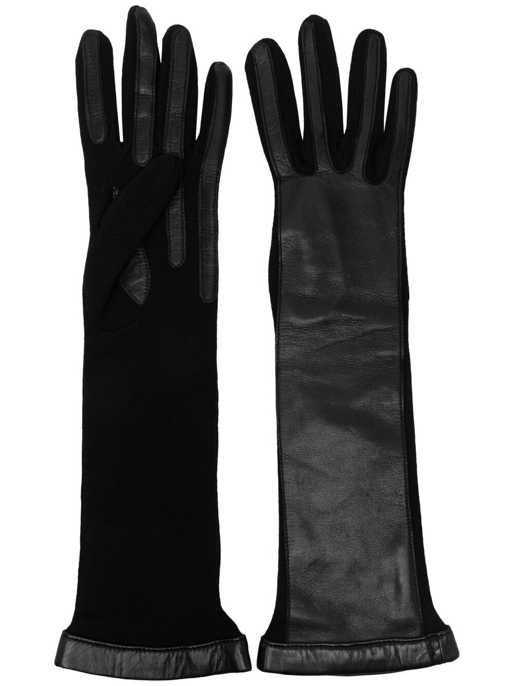 Lanvin Wool Elbow-length Gloves In Black