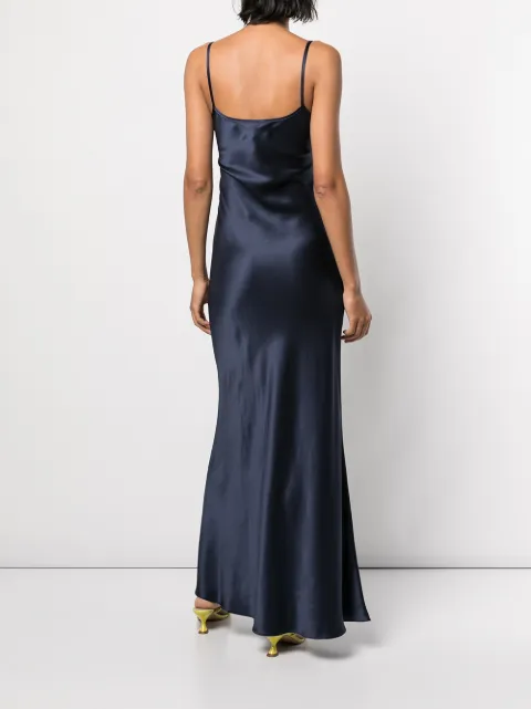 VOZ long slip dress VD06NAVY - 3