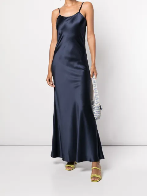 VOZ long slip dress VD06NAVY - 1