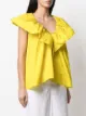 MSGM ruffle-detail blouse