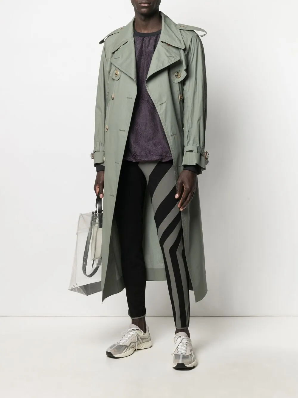 фото Kiko kostadinov брюки flauta в полоску