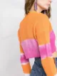 MSGM tie-dye cropped cardigan
