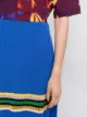 Wales Bonner A-line knitted skirt