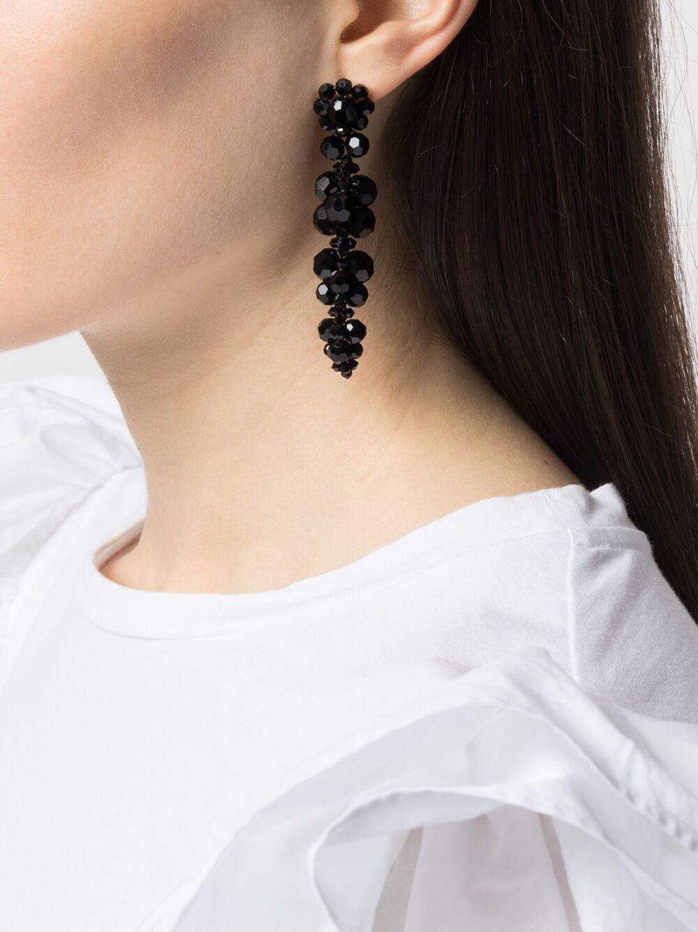 фото Simone rocha bead-detail drop earrings