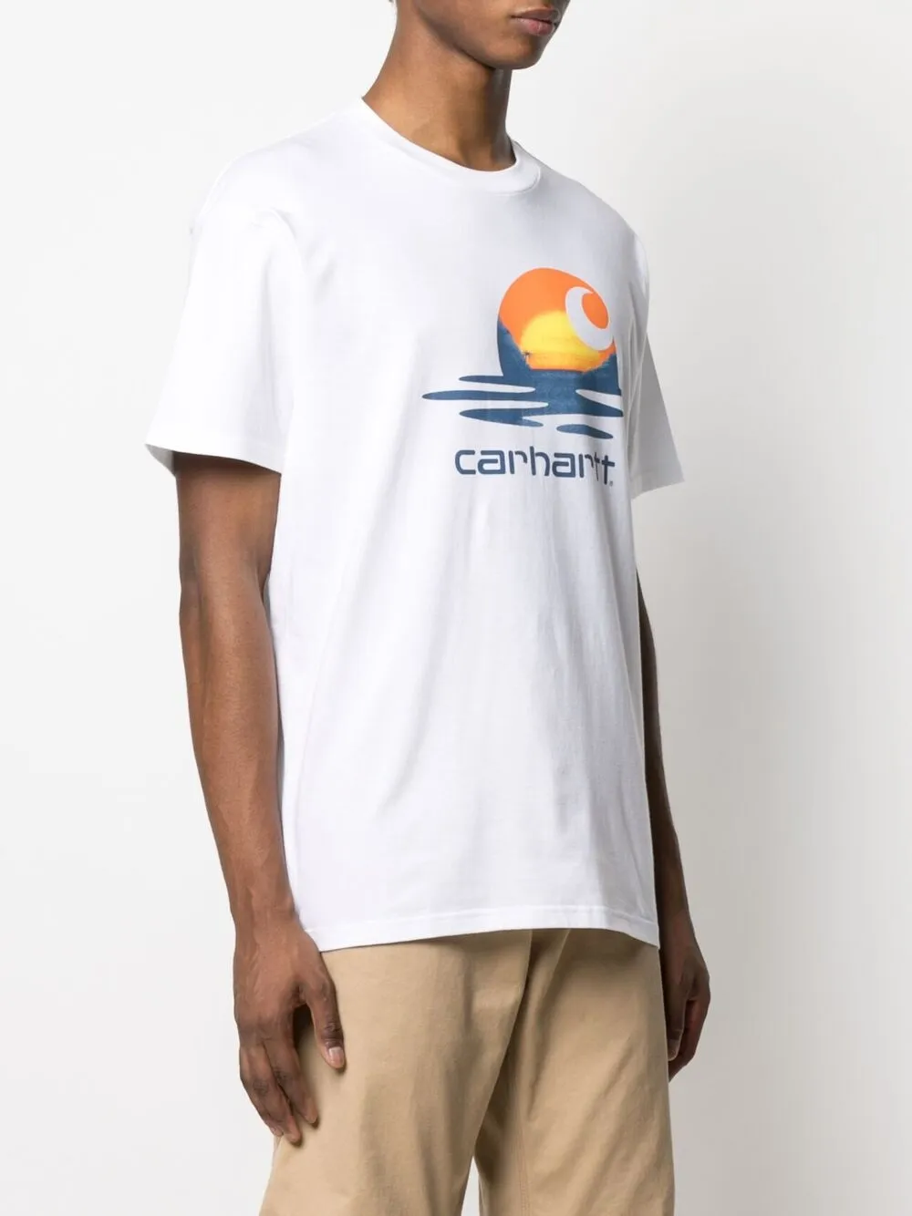 фото Carhartt wip футболка lagoon c с логотипом