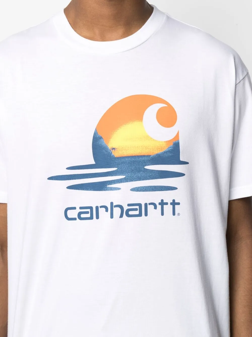 фото Carhartt wip футболка lagoon c с логотипом