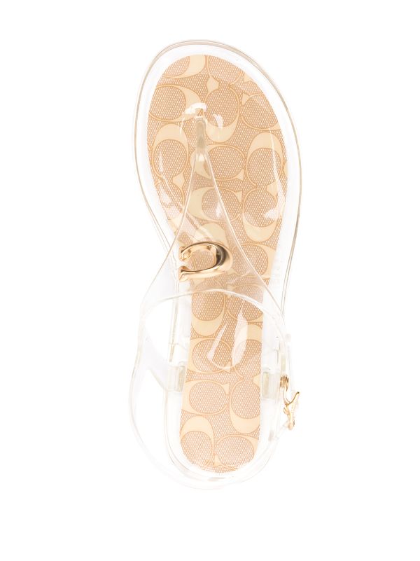 coach clear jelly sandals